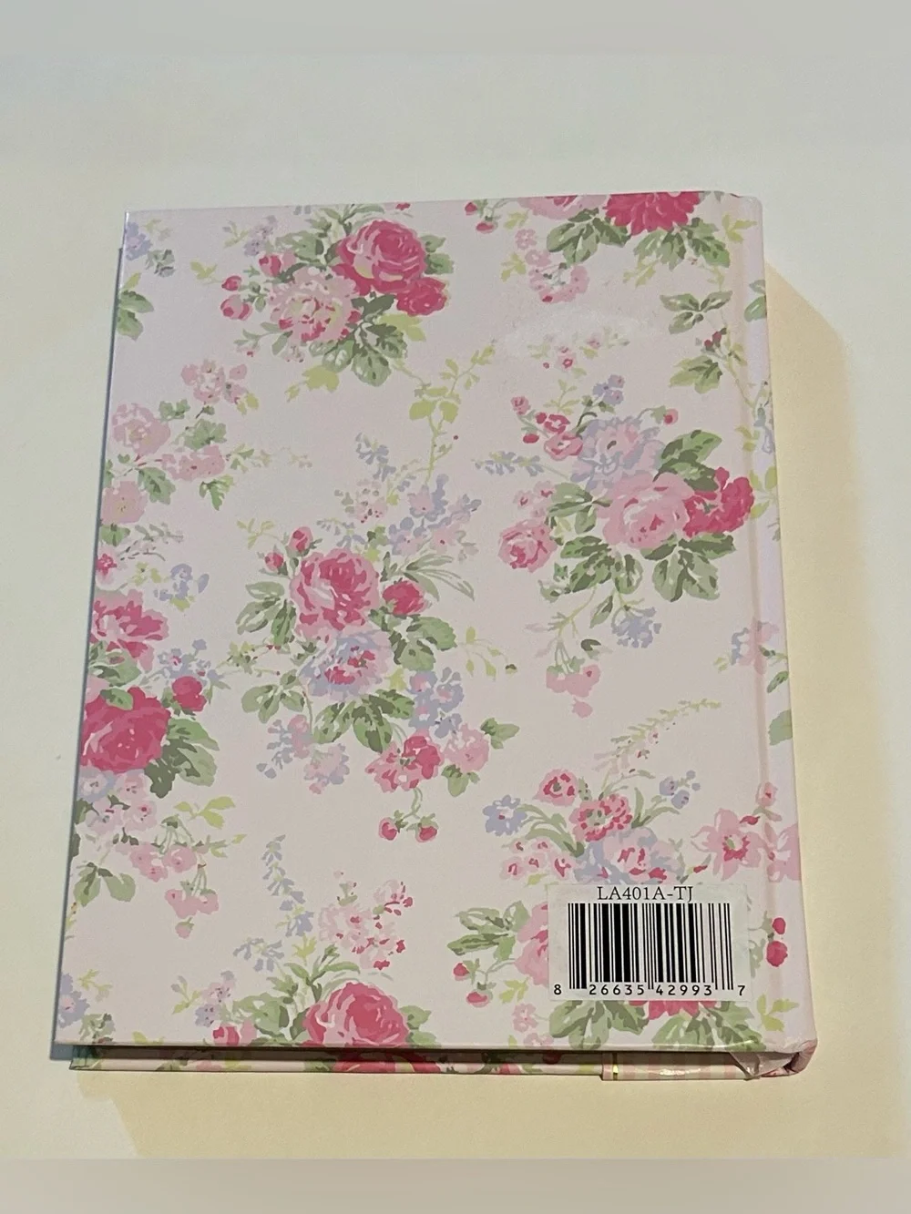 New Laura Ashley Pink Floral Lined Journal 8 3/8” x 6” made in Vietnam 128 Pages